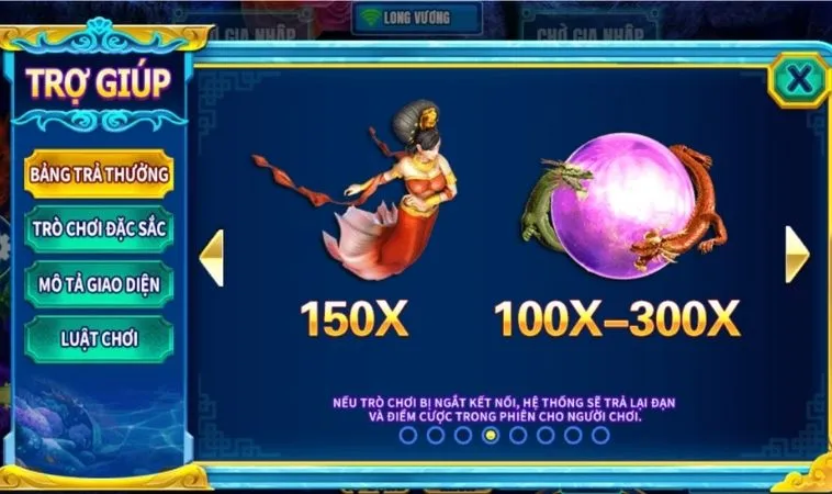 Hệ số thưởng các sinh vật trong game Bắn Cá Rồng Tại J88