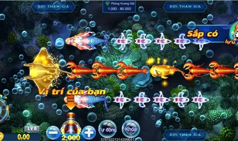 Giao diện chơi Bắn Cá Royal Fishing Tại J88