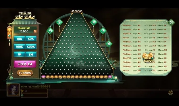 Giao diện chơi game nhanh ZicZac Tại J88